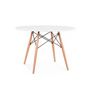 Mesa De Comedor Eames 100cm Redonda - Blanca