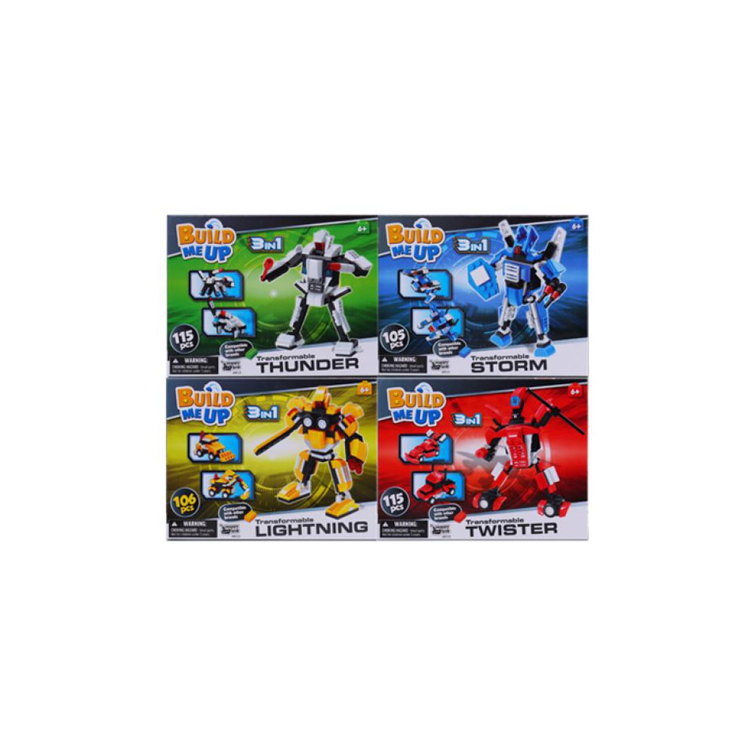 Bloques Happy Line Robots 3 En 1 image number 7.0