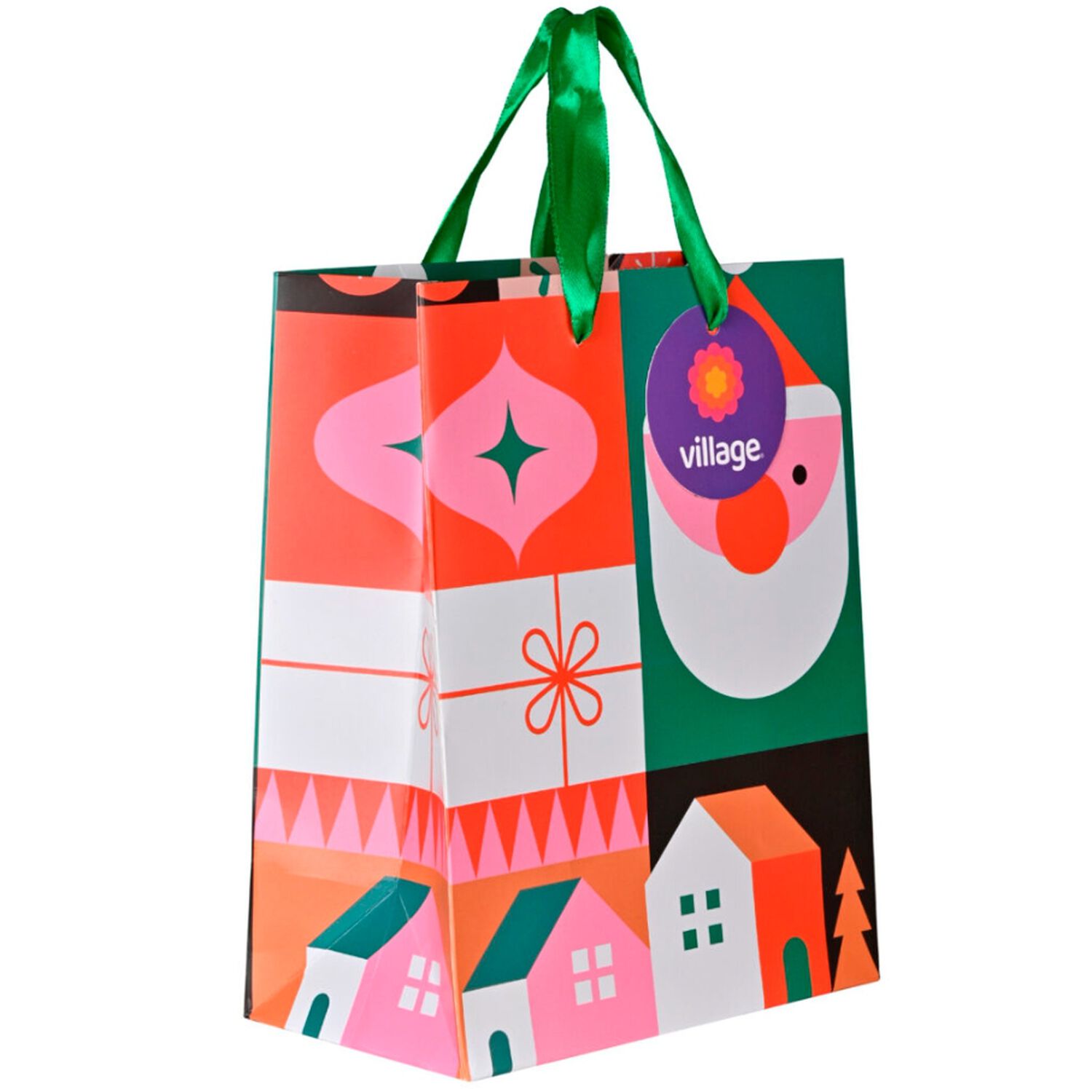 Bolsa De Regalo Navidad M Village image number 2.0