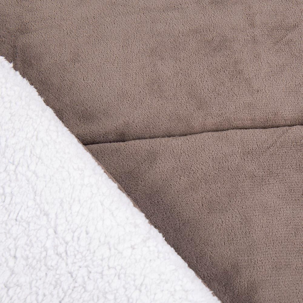 Plumon Coral Sherpa Super King Taupe image number 1.0