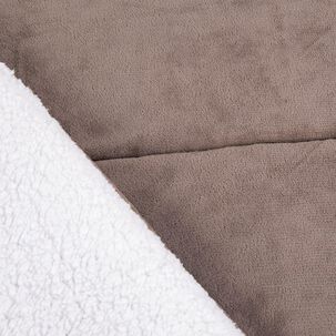 Plumon Coral Sherpa Super King Taupe
