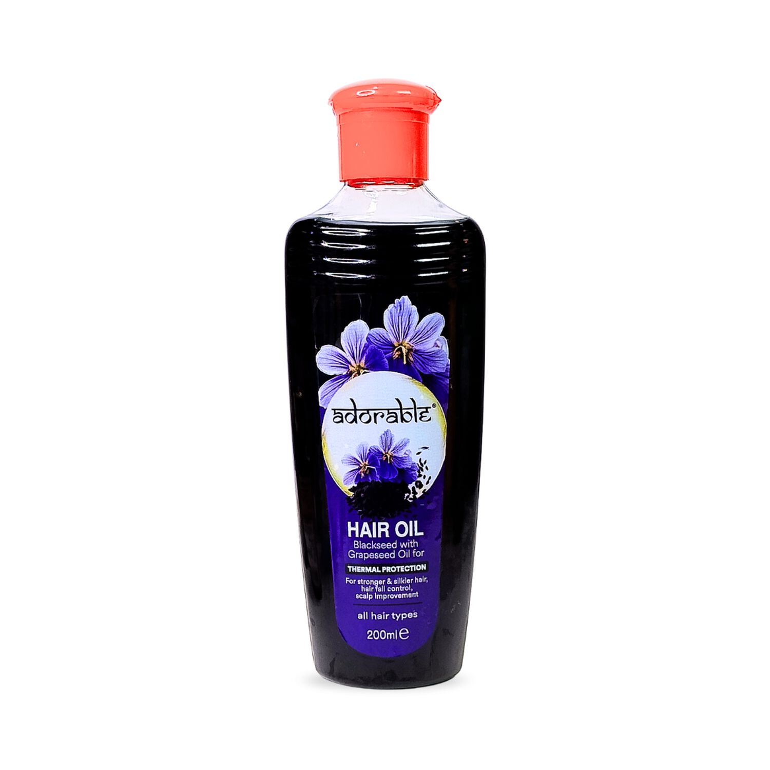 Adorable Aceite Capilar Semillas Negras& Prot. T&eacute;rmica 200ml image number 0.0