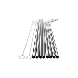 Set 6 Bombillas Reutilizables Con Cepillo Ecologico