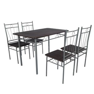 Juego De Comedor 4p Verona Silver 74x70x110 Cm
