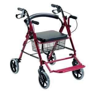 Andador 4 Ruedas Canasto Asiento Y Reposapi&eacute;s