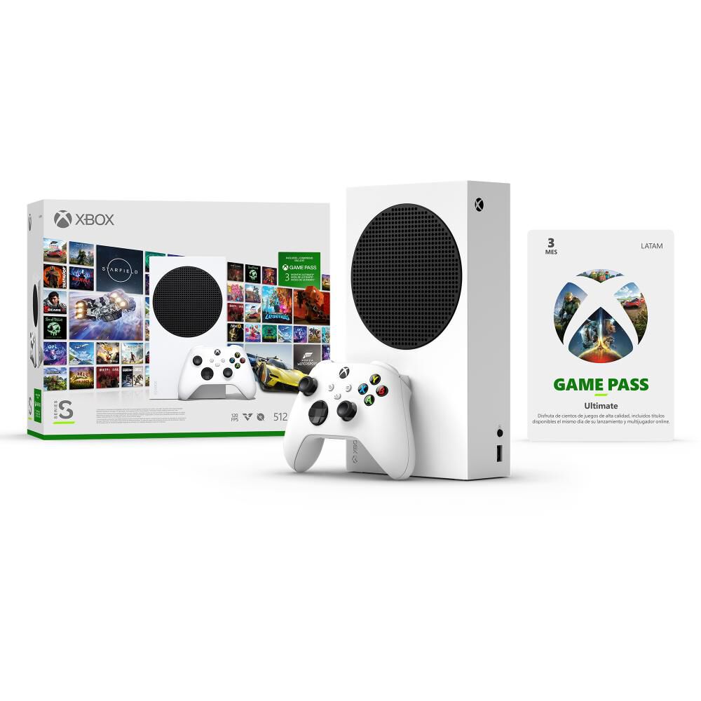 Consola Xbox Serie S + Game Pass + Control Shock Blue image number 1.0