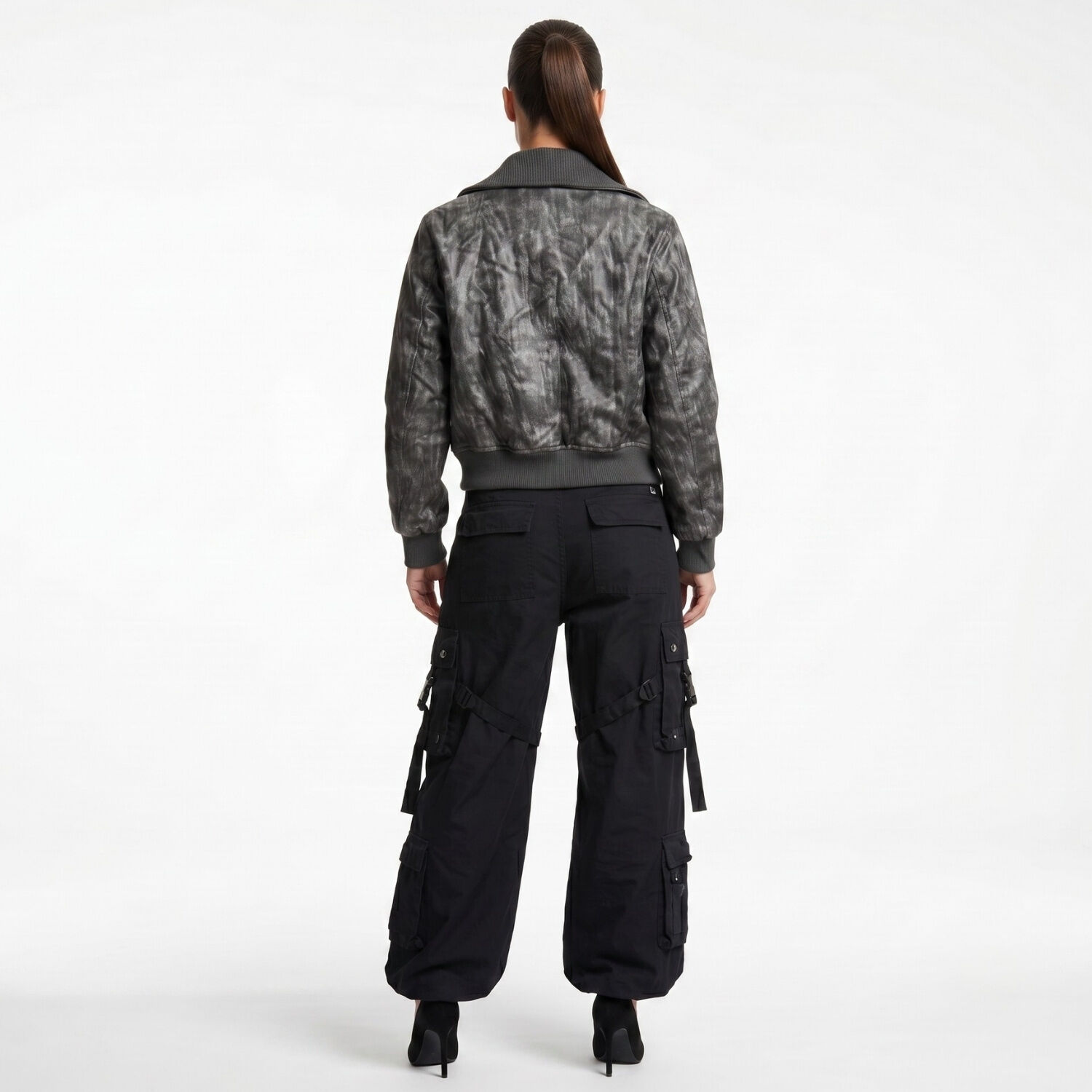 Chaqueta Ecocuero Bomber Mujer Phoebe image number 2.0