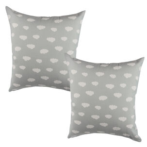 Set 2 Cojin Nubes Gris 50x50