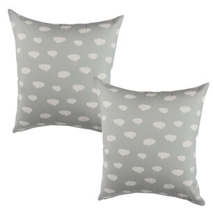 Set 2 Cojin Nubes Gris 50x50