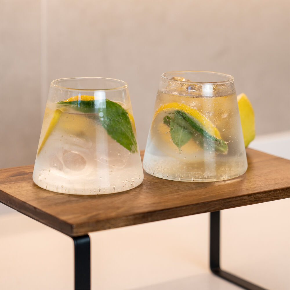 Set 2 Vasos De Vidrio Estilo Japon&eacute;s 320 Ml Simplit image number 1.0