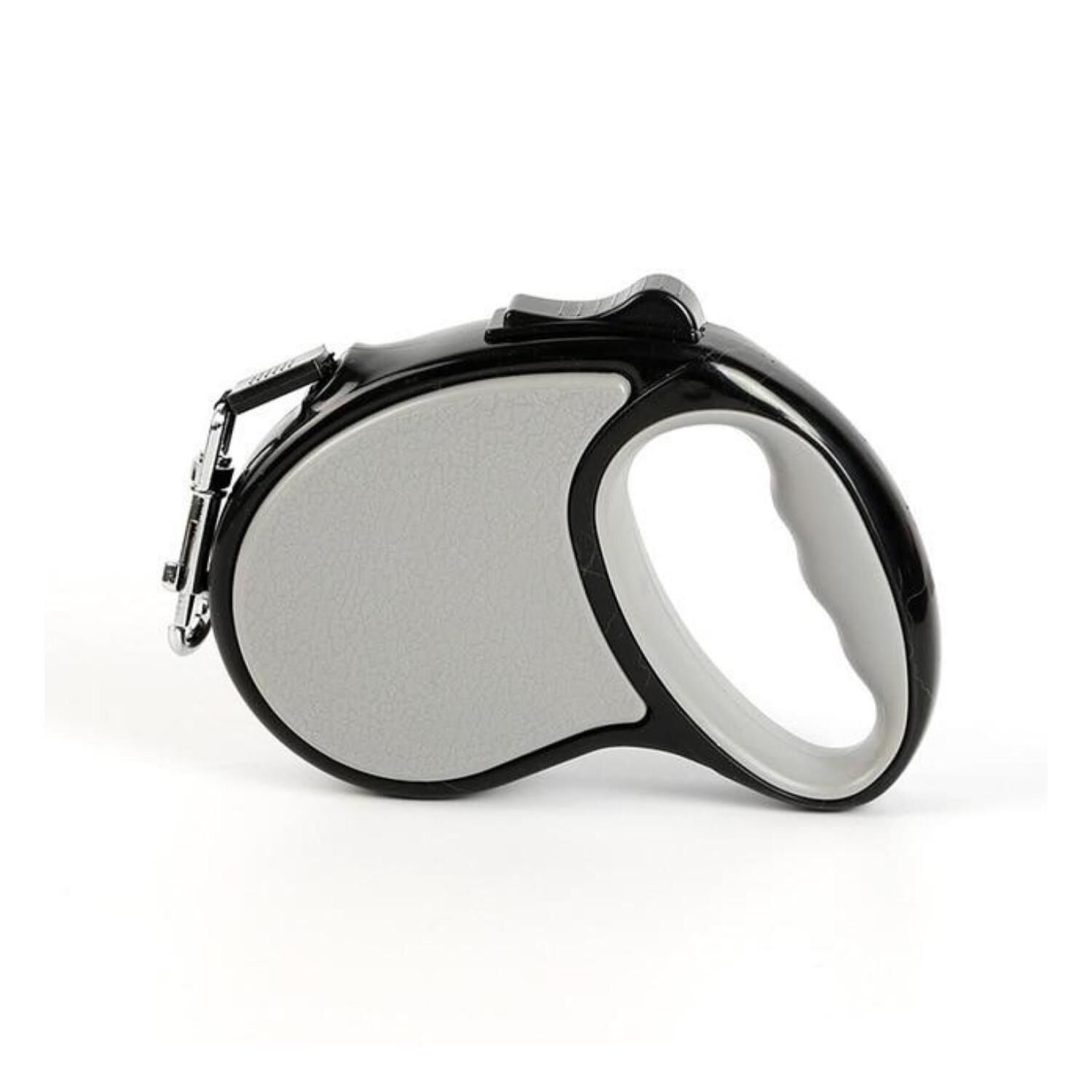 Cuerda Retractil 5m Flexible Paseo De Perro Cachorro Gris image number 0.0