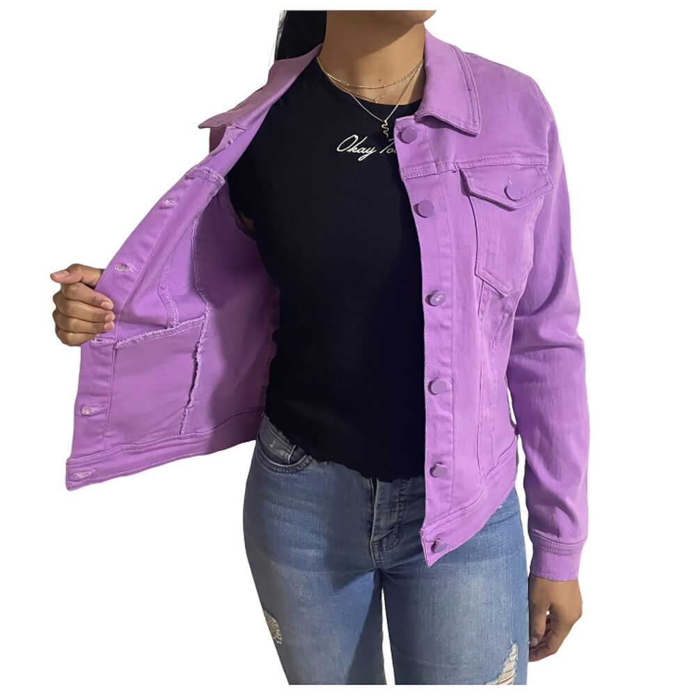 Chaqueta Denim Mezclilla Mujer image number 1.0