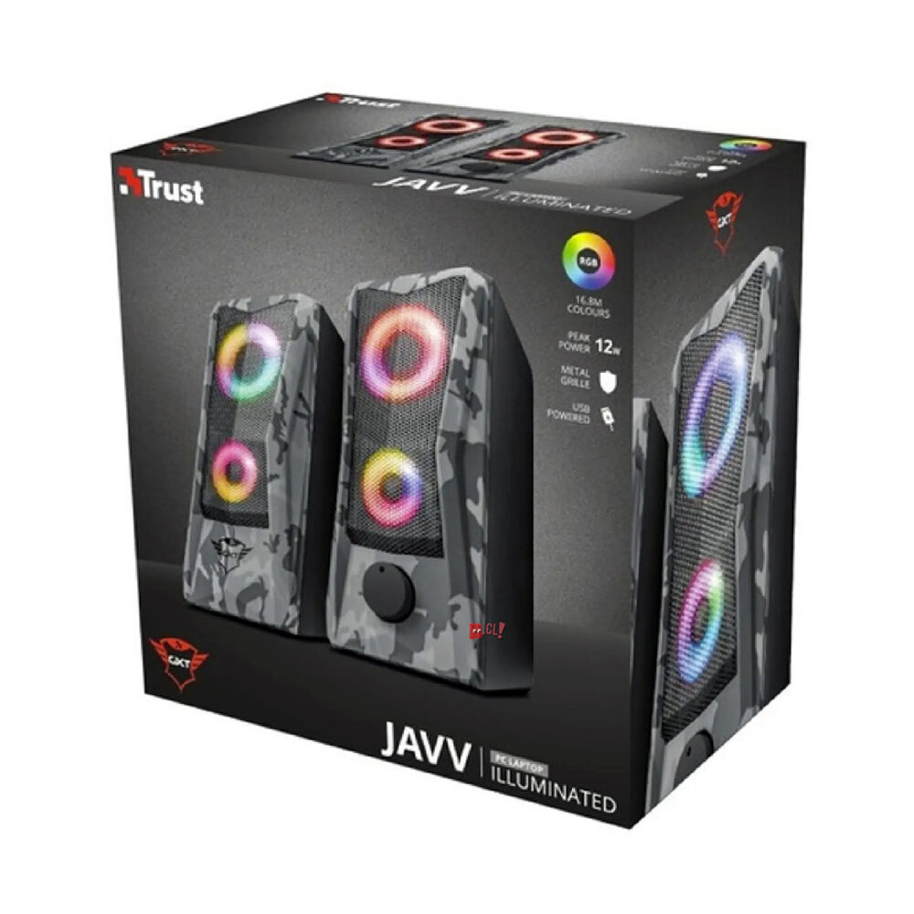 Parlantes Pc Gamer Iluminación Rgb Gxt 606 Javv Trust - Ps image number 2.0