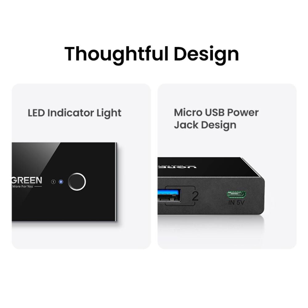 Switch Usb 3.0 2x4 Negro Ugreen image number 0.0
