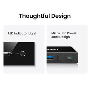 Switch Usb 3.0 2x4 Negro Ugreen