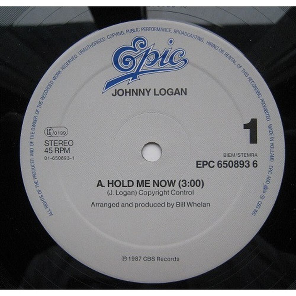 Johnny Logan - Hold Me Now | 12" Maxi Single Usado image number 2.0