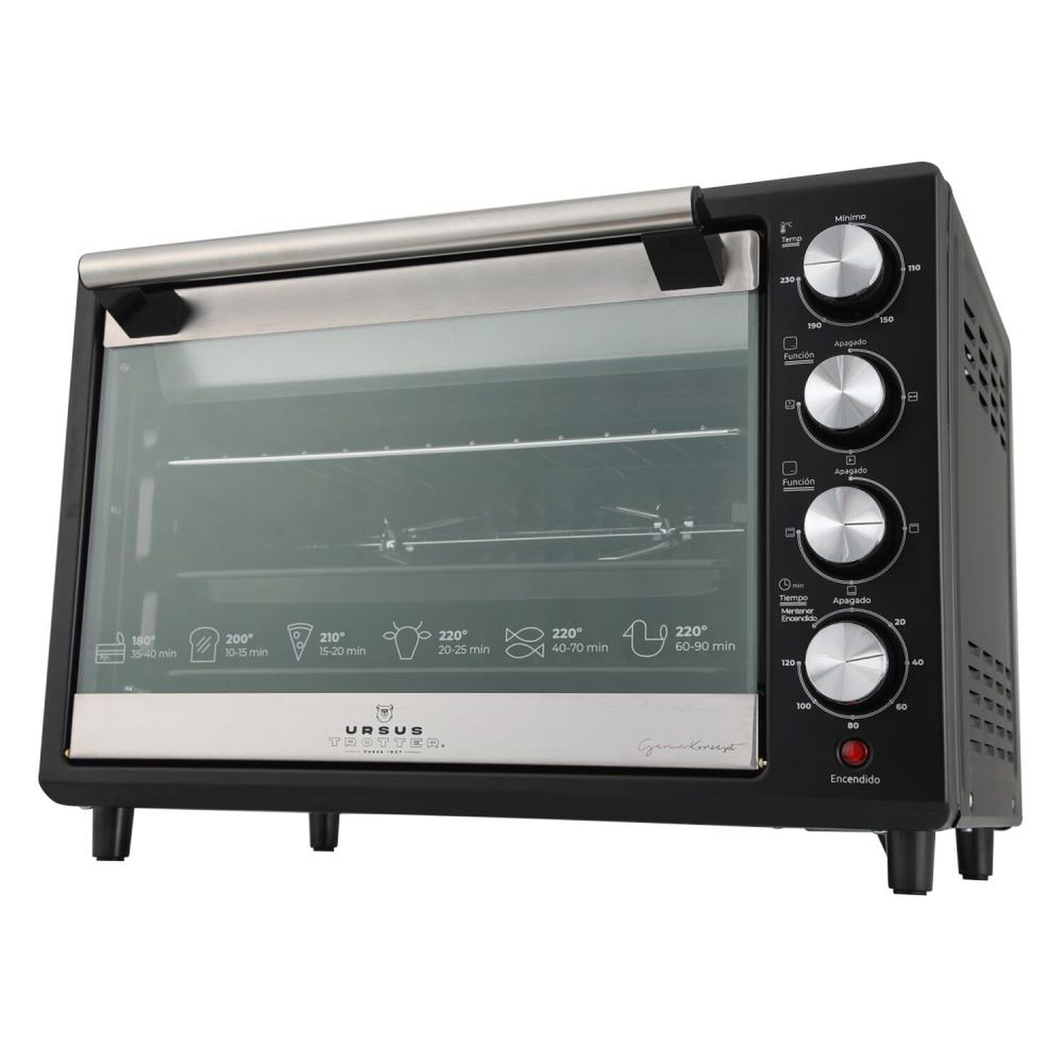 Horno El&eacute;ctrico Ursus Trotter UT-Backofen Pro-b 38L / 38 Litros / 1500W image number 3.0