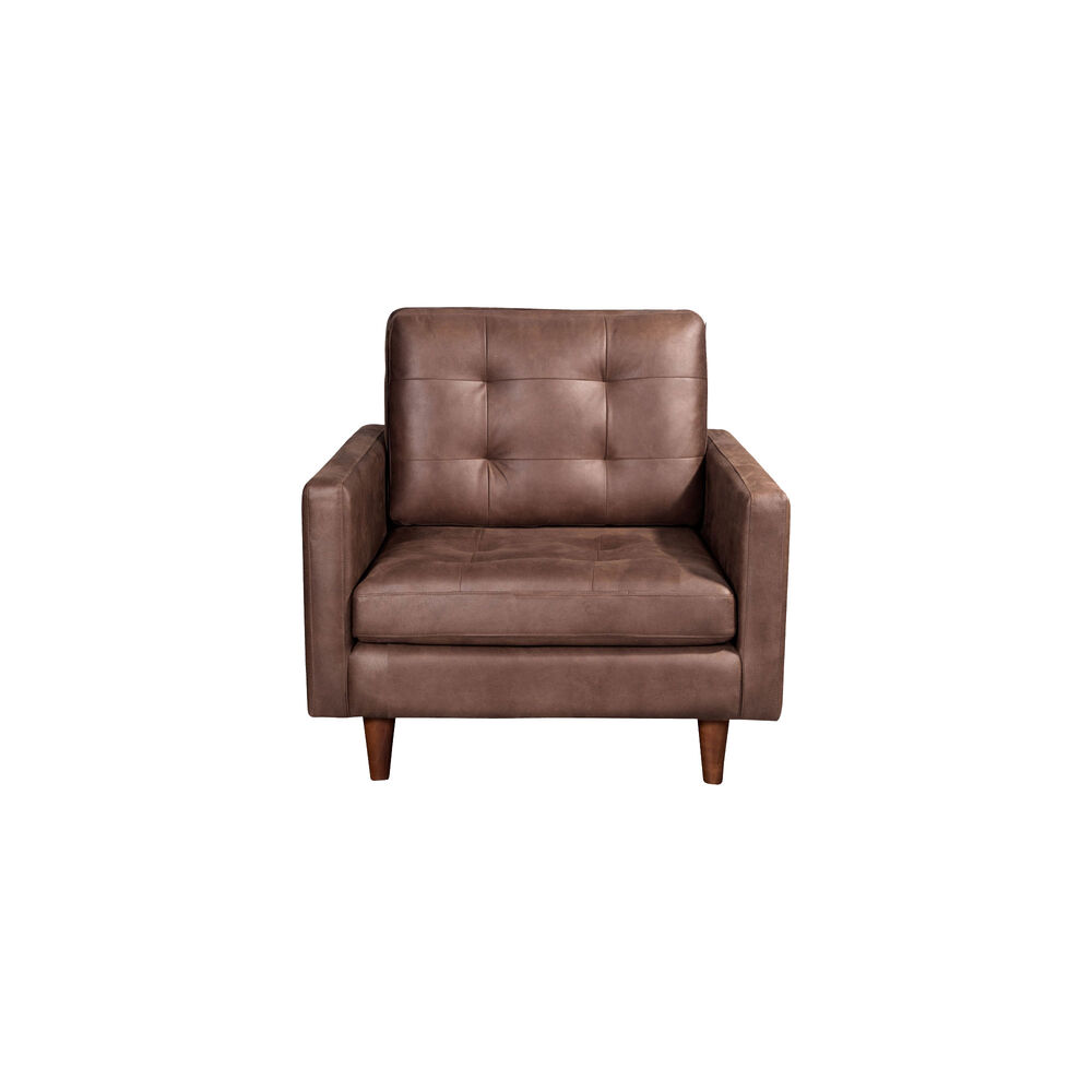 Sofa Napoles 1 Cuerpo Cuero Kentucky Cafe Moro image number 0.0
