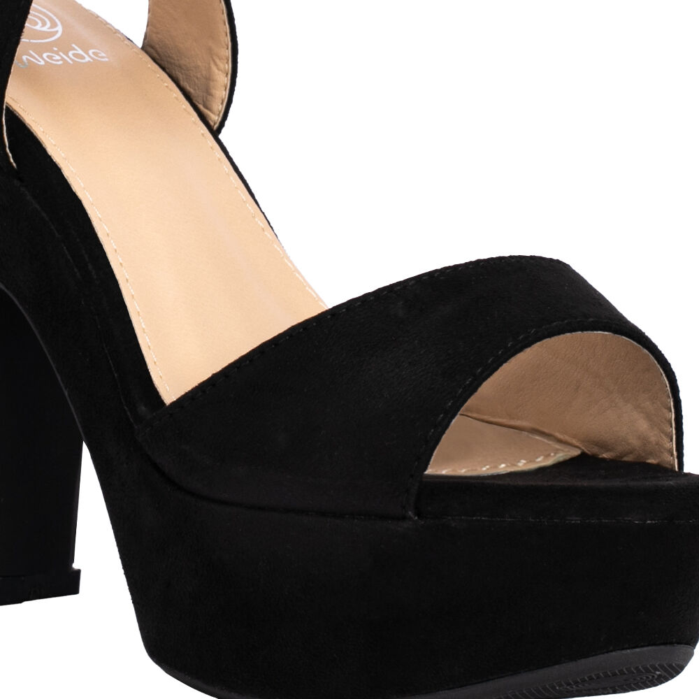 Sandalia Taco Negro Fiesta You556-21 Weide image number 5.0