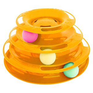 Juguete Interactivo 3 Niveles Con Pelotas Para Gato Mascotas