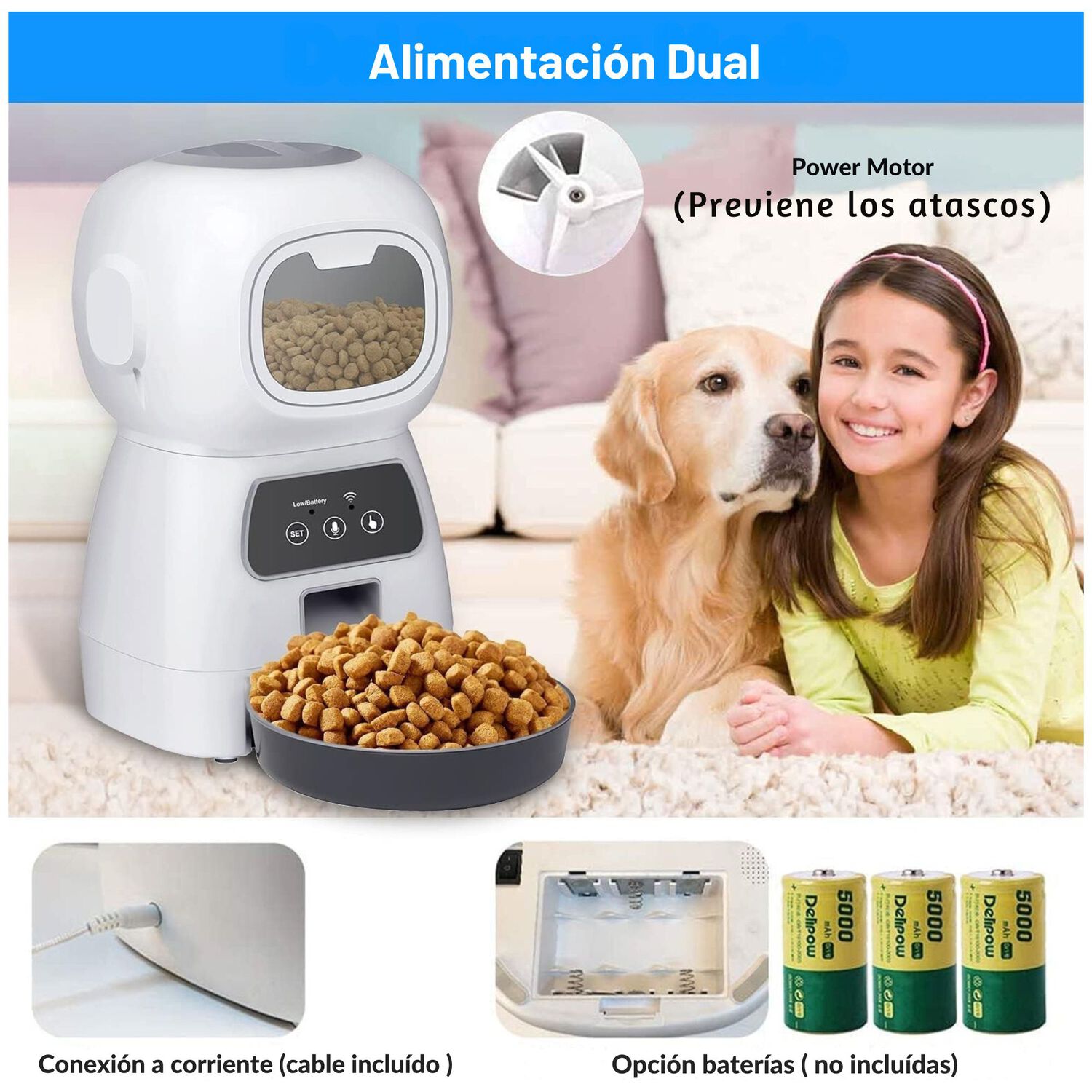 Dispensador Autom&aacute;tico Comida Mascotas Yep Pet image number 5.0