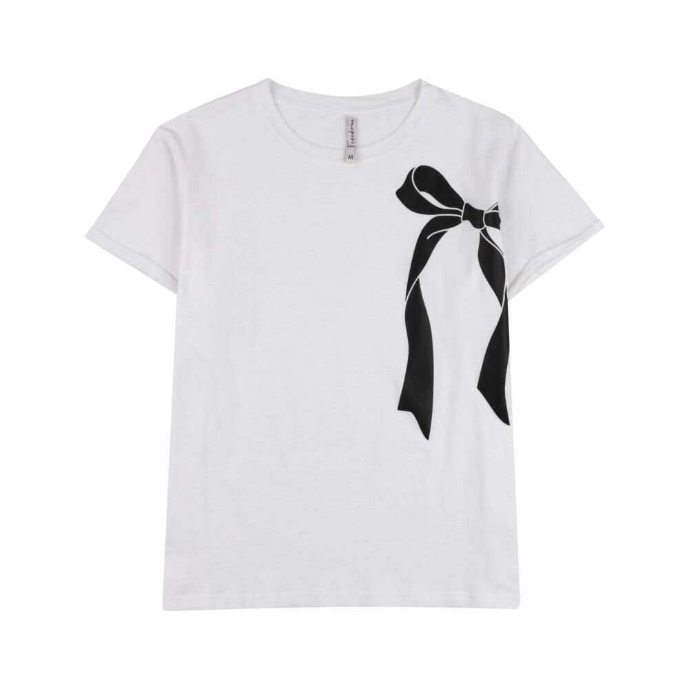 Polera Manga Corta Cuello Redondo Mujer Freedom image number 0.0