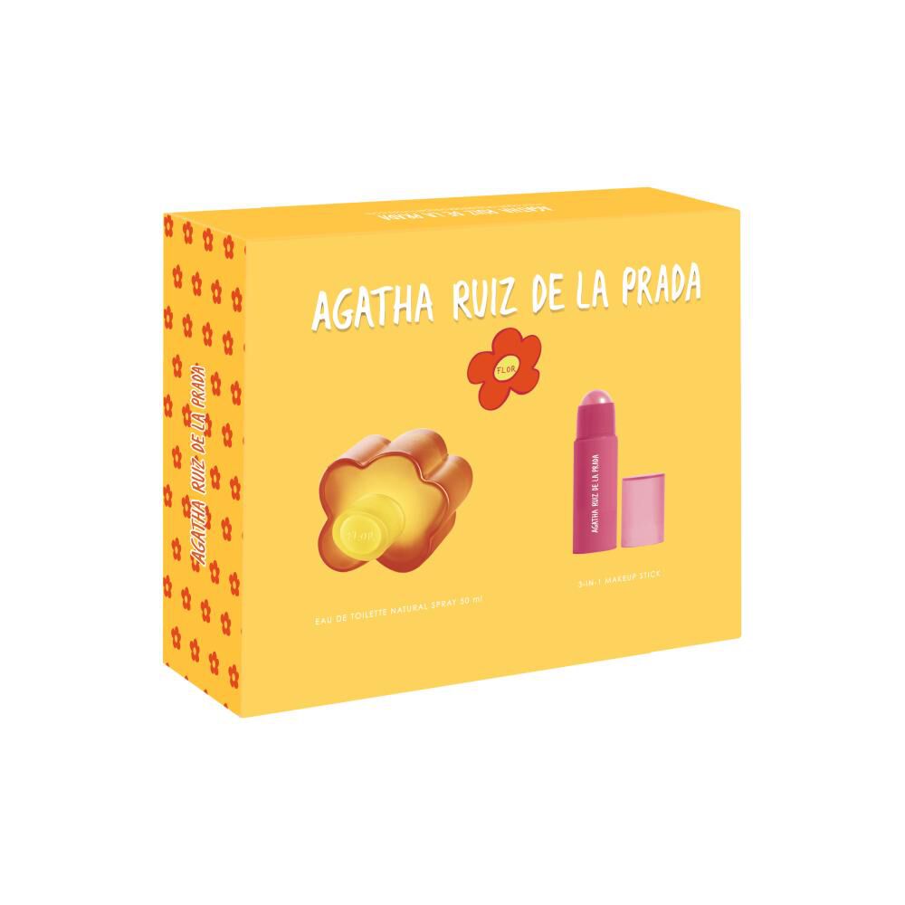 Agatha Ruiz De La Prada Mujer Estuche Lip & Cheek Stick + Flor Eau De Toilette 50 Ml image number 1.0