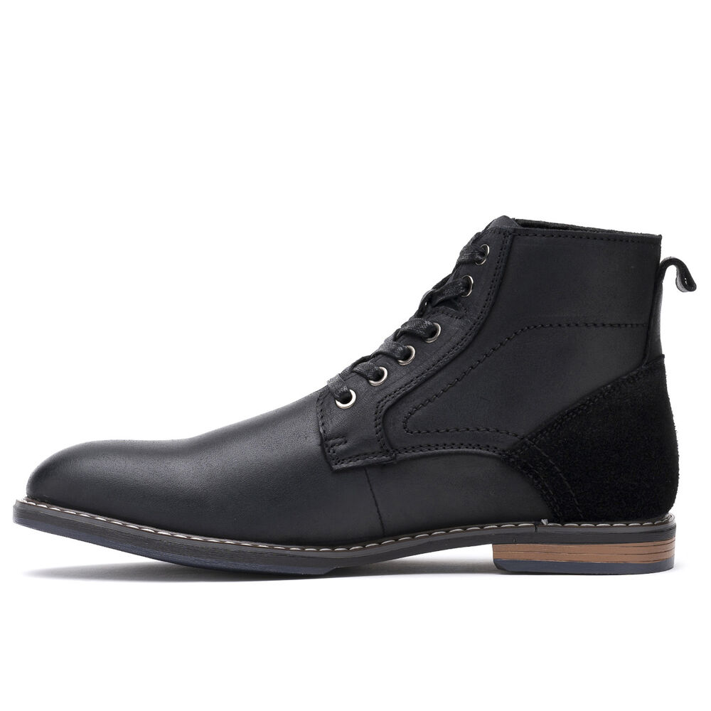 Botín Cuero Hombre Azzo Negro Zameta image number 1.0