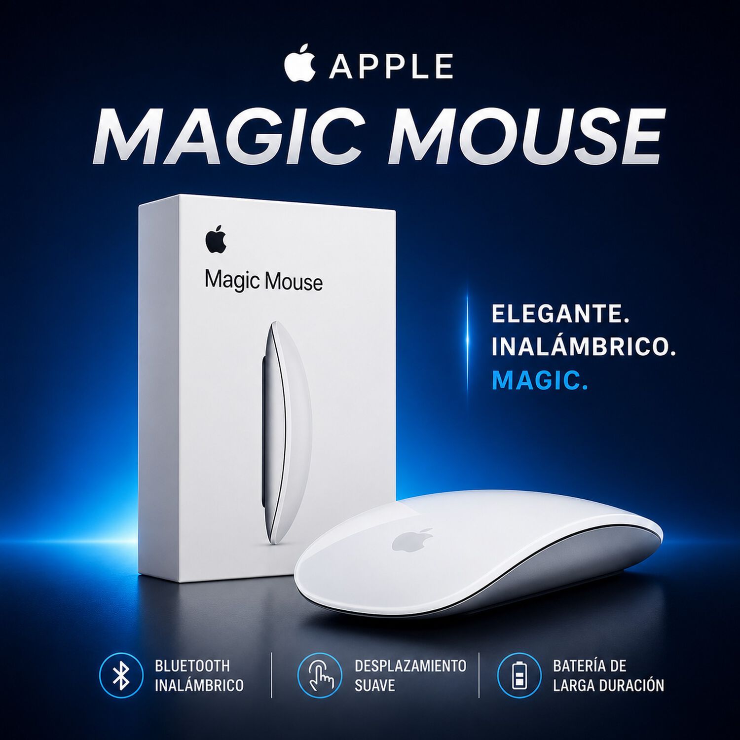 Mouse Inal&aacute;mbrico Apple Magic Multitouch Bluetooth / Usb-c image number 8.0