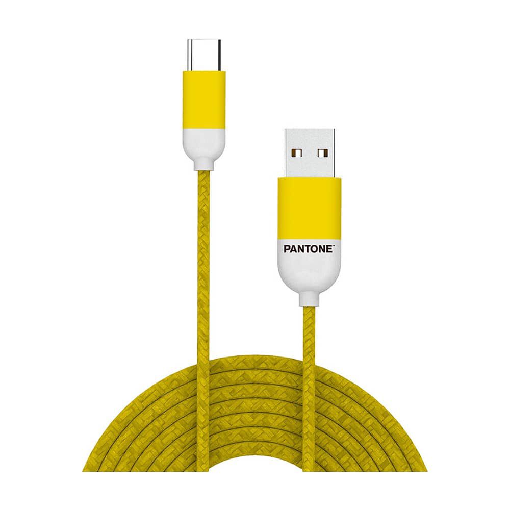Cable De Datos Type-c Reforzado Pantone Android Auto Yellow image number 2.0