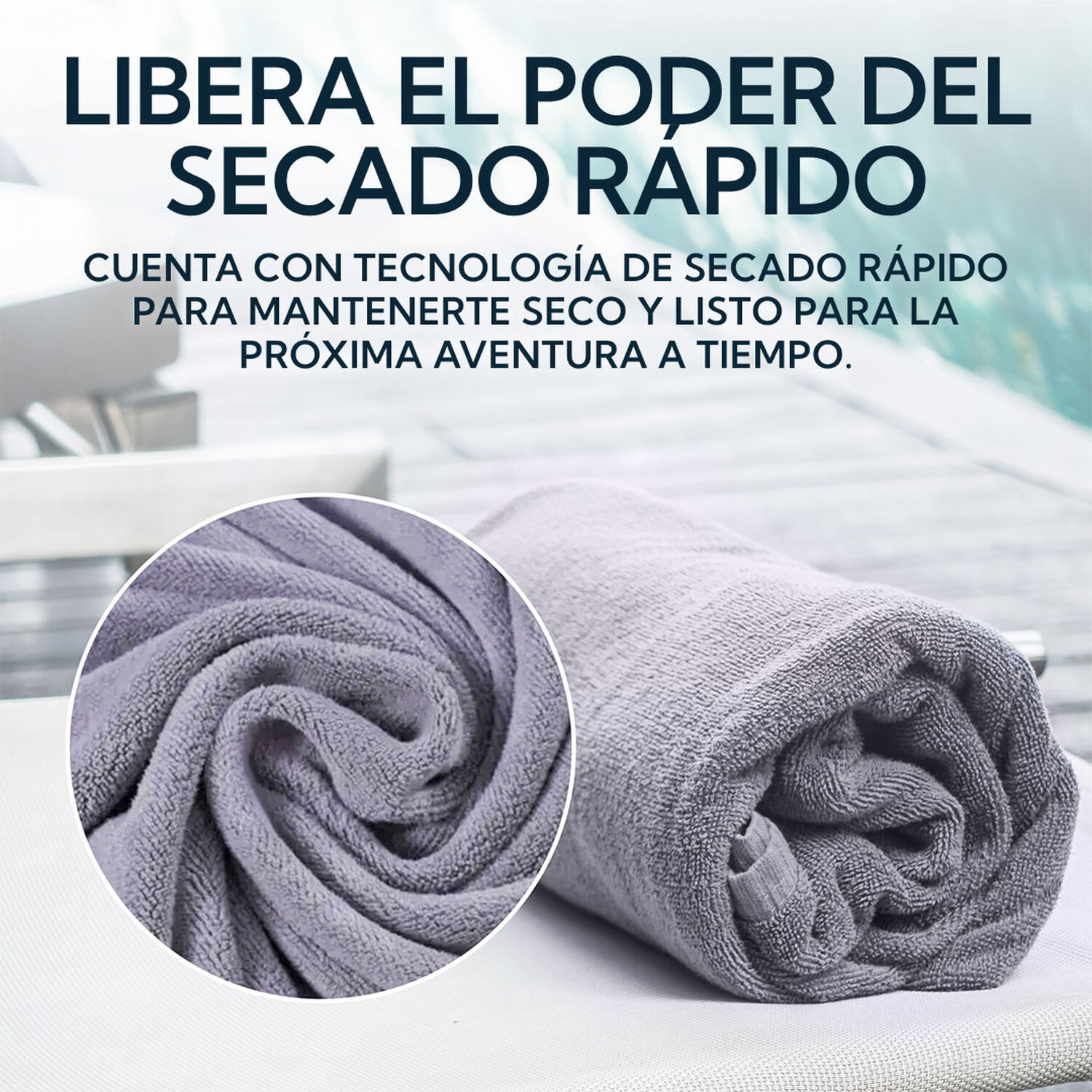Toalla Microfibra Gris Pro Outdoor image number 2.0