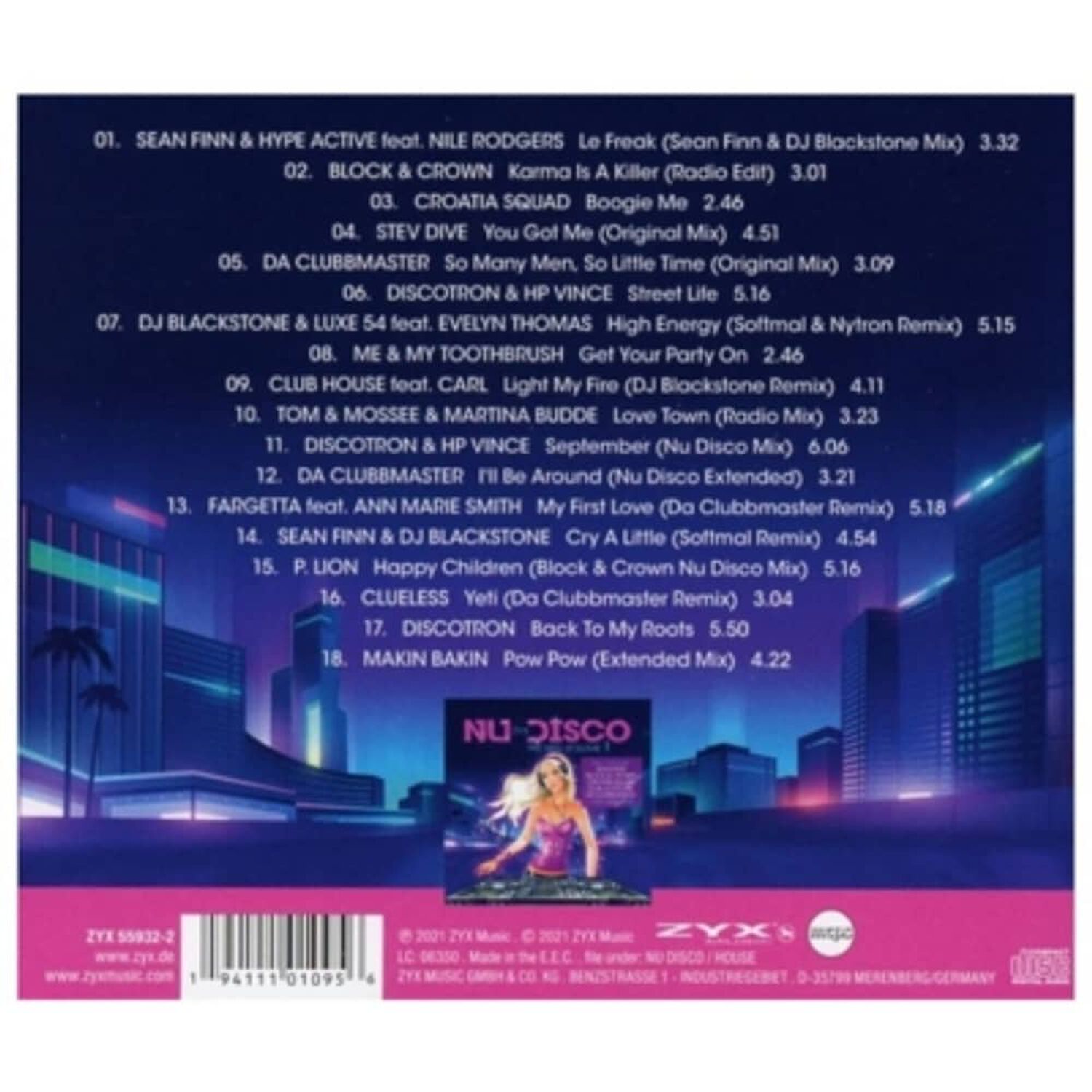 Zyx Nu Disco The Hits Vol. 1 - Varios | Cd image number 1.0