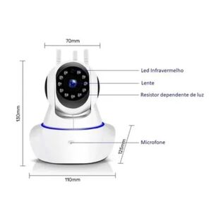 Video Baby Monitor Con C&aacute;mara Hd Noche Infrarrojo Visi&oacute;n Bid