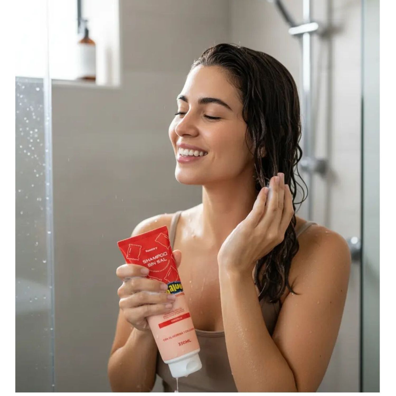 Shampoo Sin Sal Antifrizz Biotina Q10 Vitamina E image number 1.0