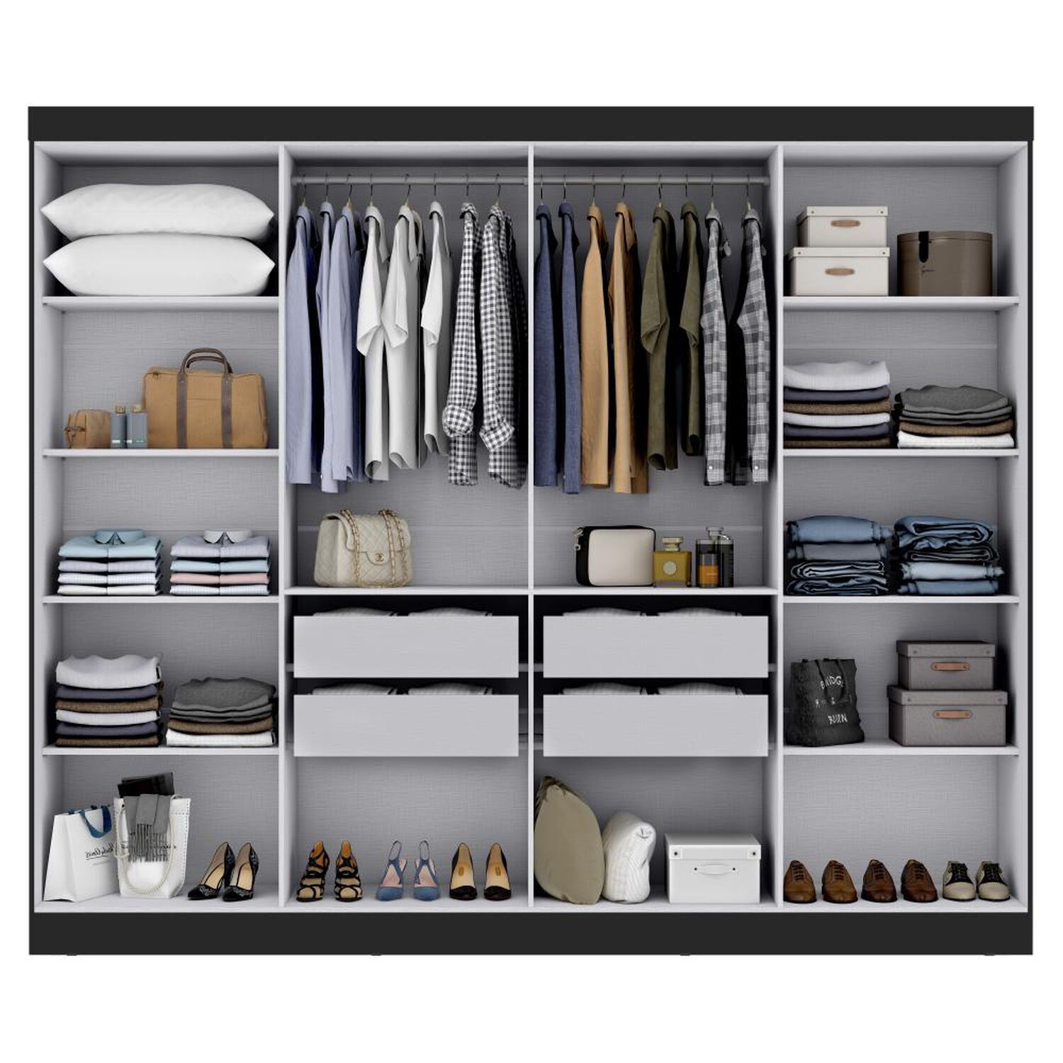 Cl&oacute;set Di Poretti Design Closet Paris / 8 Puertas / 4 Cajones image number 2.0