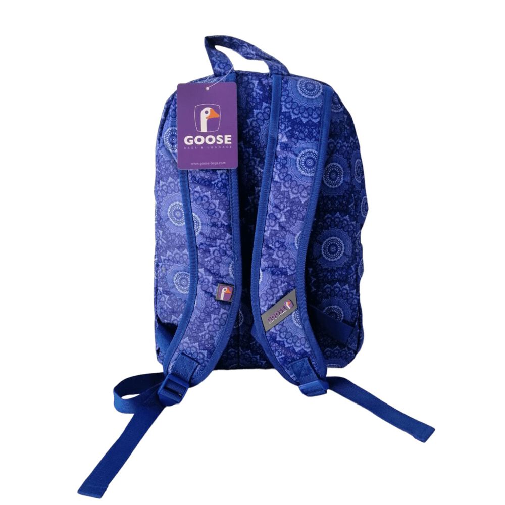 Mochila Escolar Juvenil Estampado Mandala Azul Resistente image number 2.0