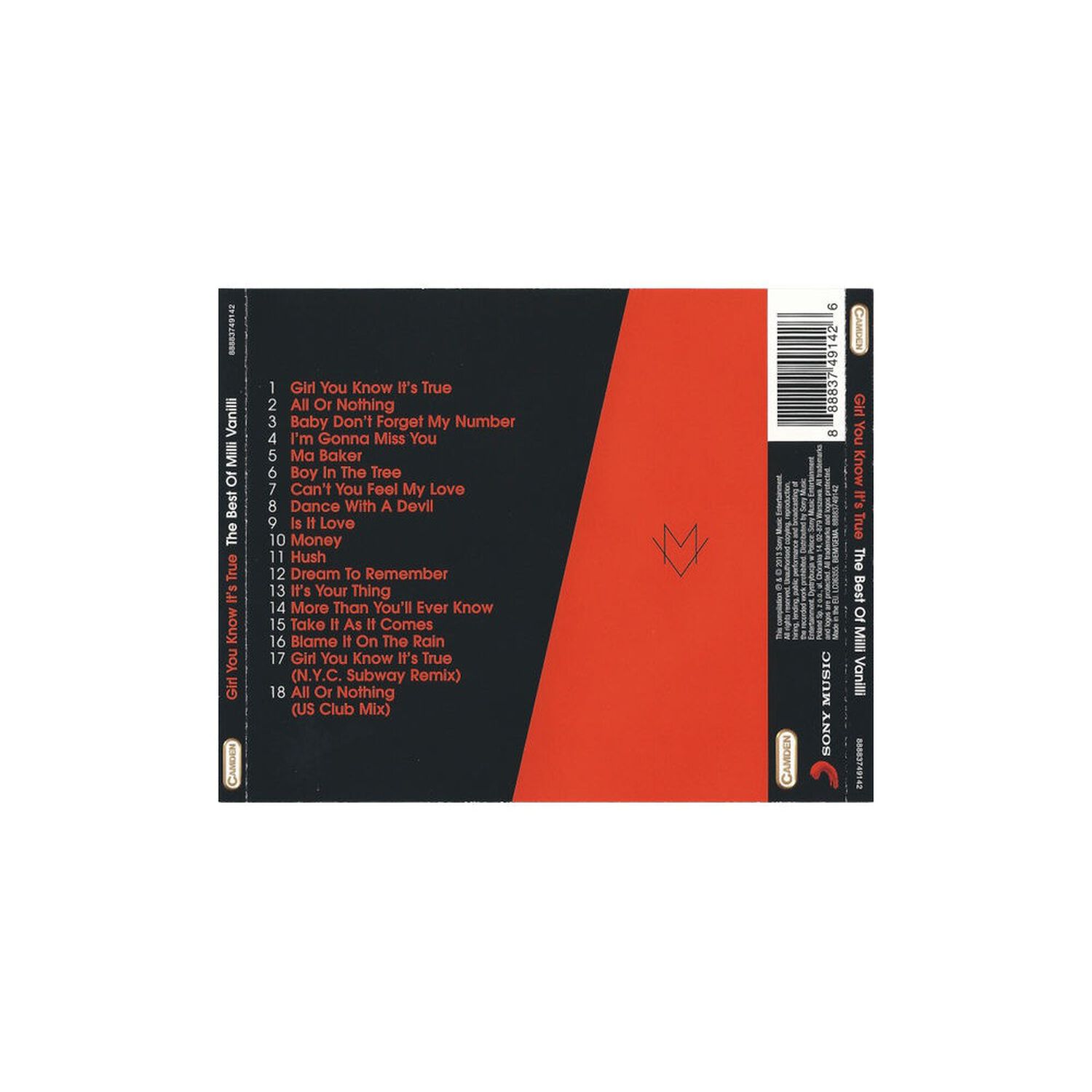 Milli Vanilli - Girl You Know It's True | Cd image number 1.0