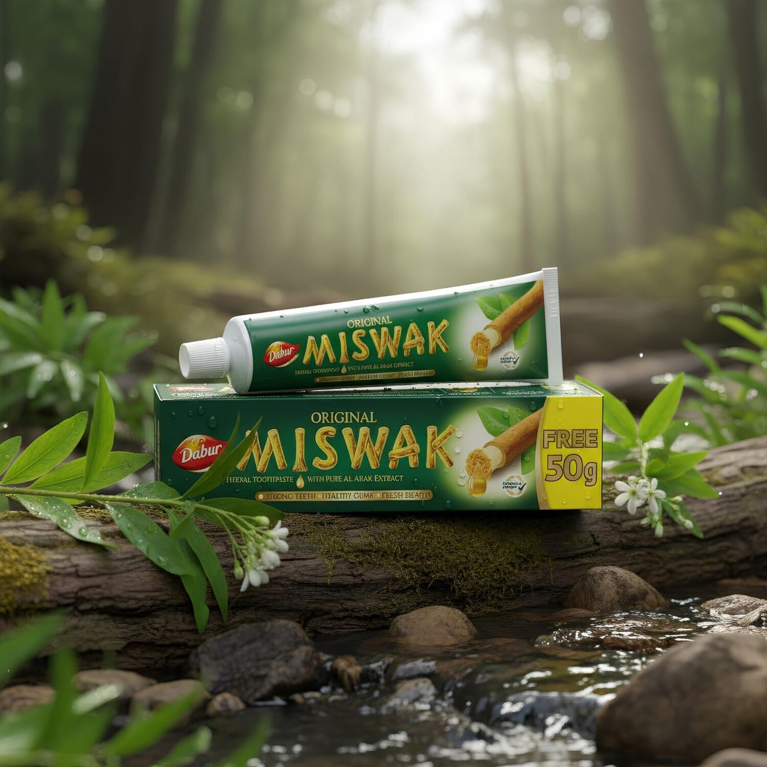 Dabur Miswak Herbal Pasta Dental 170 Gr image number 2.0