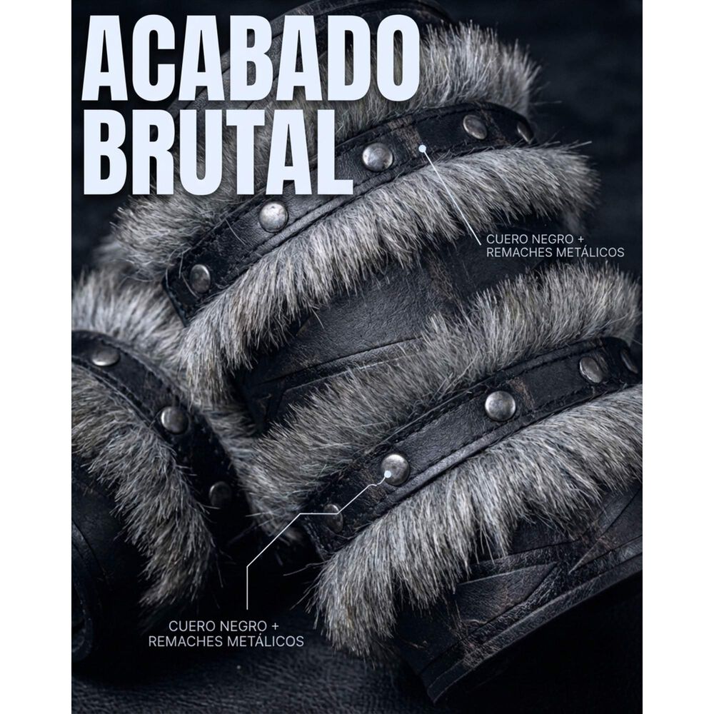 Disfraz Brazalete Armadura Lobo Vikingo image number 10.0