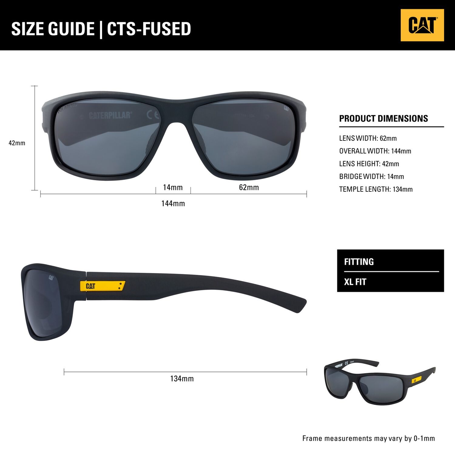Lentes De Sol Polarizados Cat Cts-fused-106p Azul image number 2.0