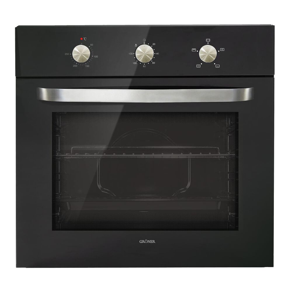 Horno El&eacute;ctrico Empotrable Grner Black Triple Vidrio 7f 60l image number 1.0