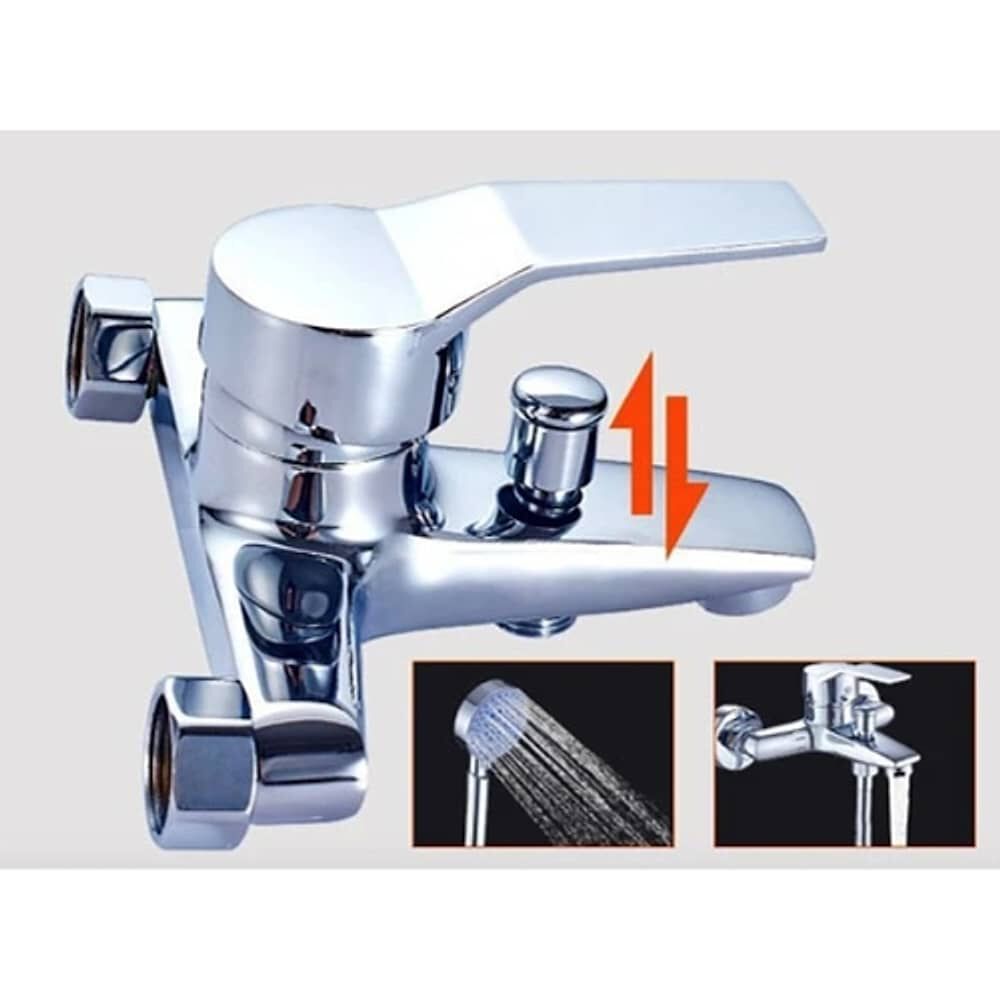 Kit Mezclador Monomando Grifo Y Ducha Para Ba&ntilde;o image number 2.0