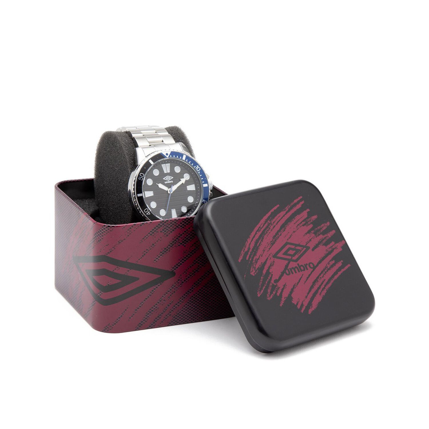 Reloj Umbro Plus Umbp-4100-3 Plateado Hombre image number 3.0