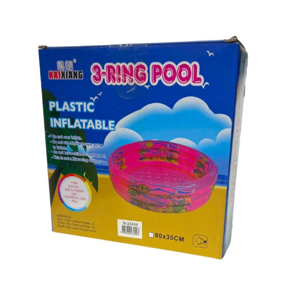 Piscina Inflable 3 Anillos Rosada image number 1.0