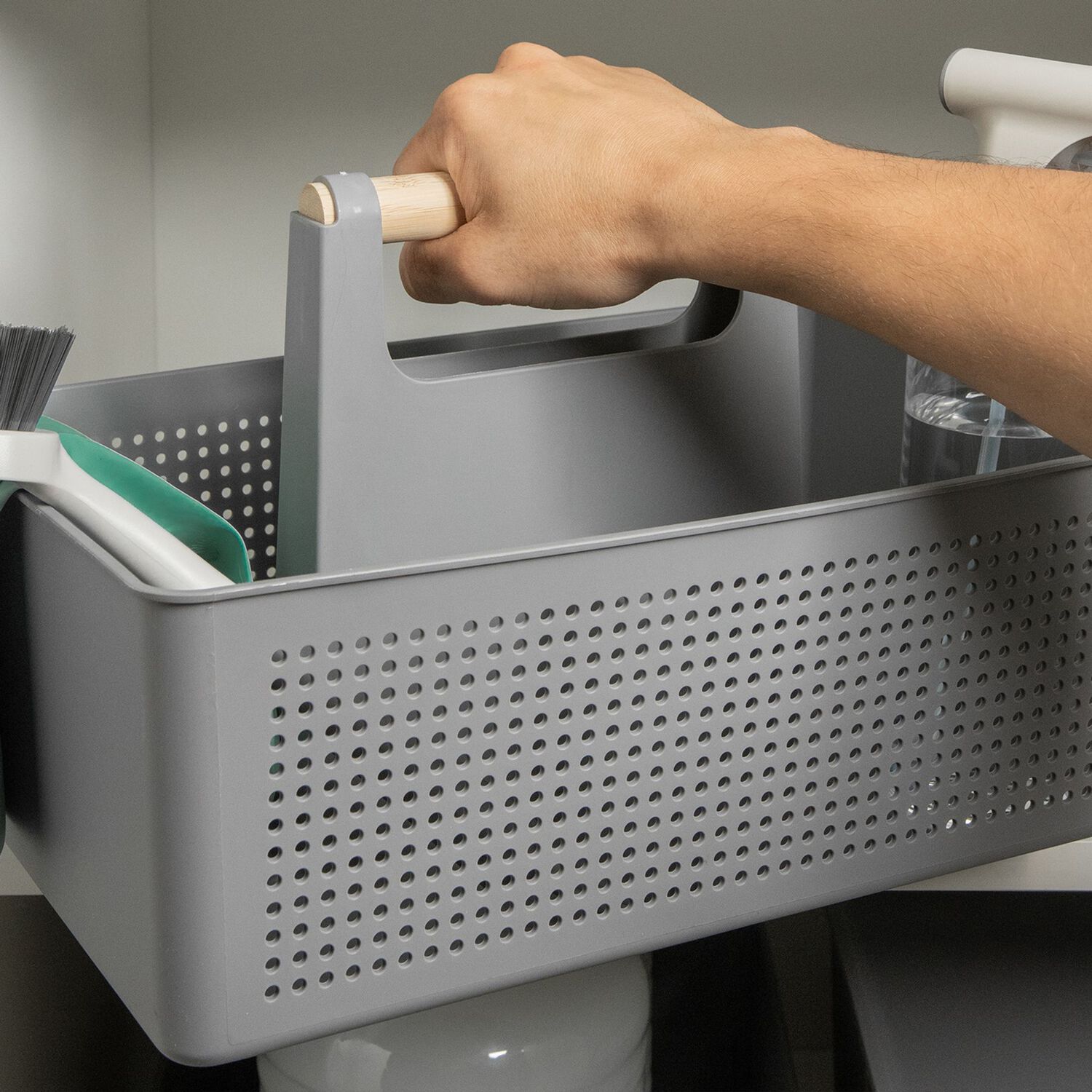 Organizador Productos Limpieza Flow Plomo image number 4.0