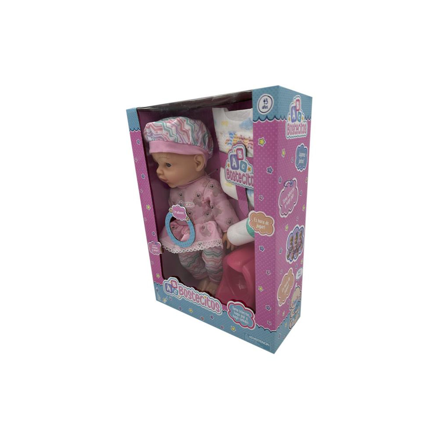 Mu&ntilde;eca Babydoll Bostecitos Pip&iacute;, 3 Accesorios Con Try Me Surtido image number 8.0