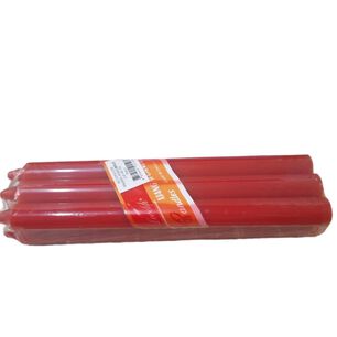 Pack De 6 Velas Rojas De 20 Cm