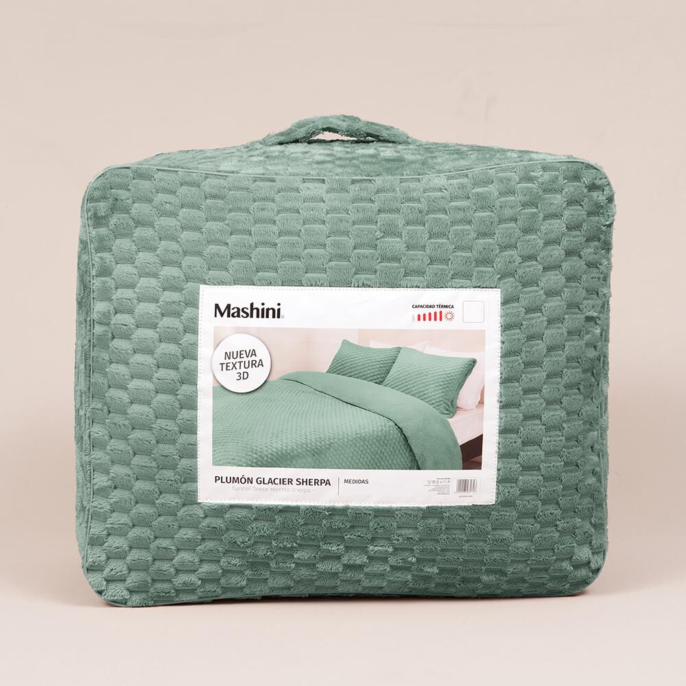 Plum&oacute;n Sherpa Mashini Flannel / 2 Plazas image number 3.0