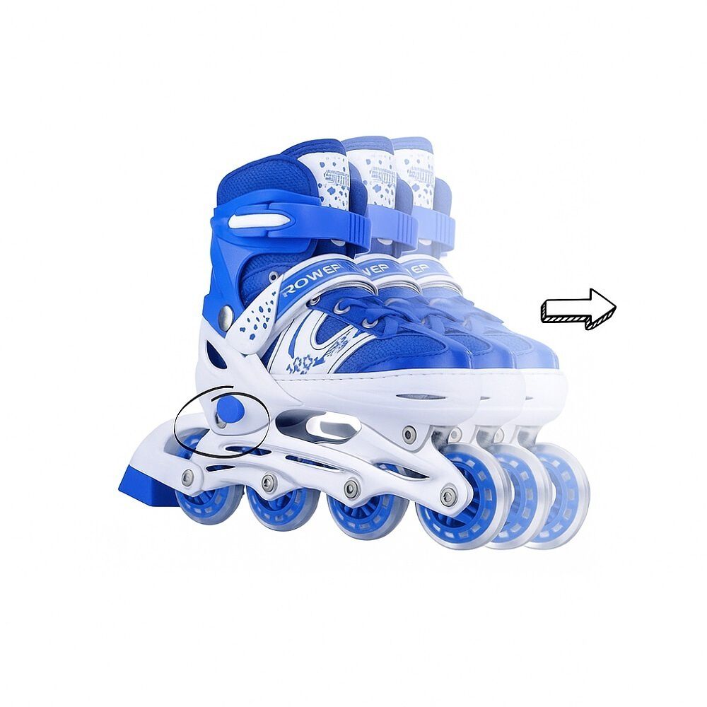 Patines Lineales Ajustables Con Luz+kit De Protección Niños image number 8.0