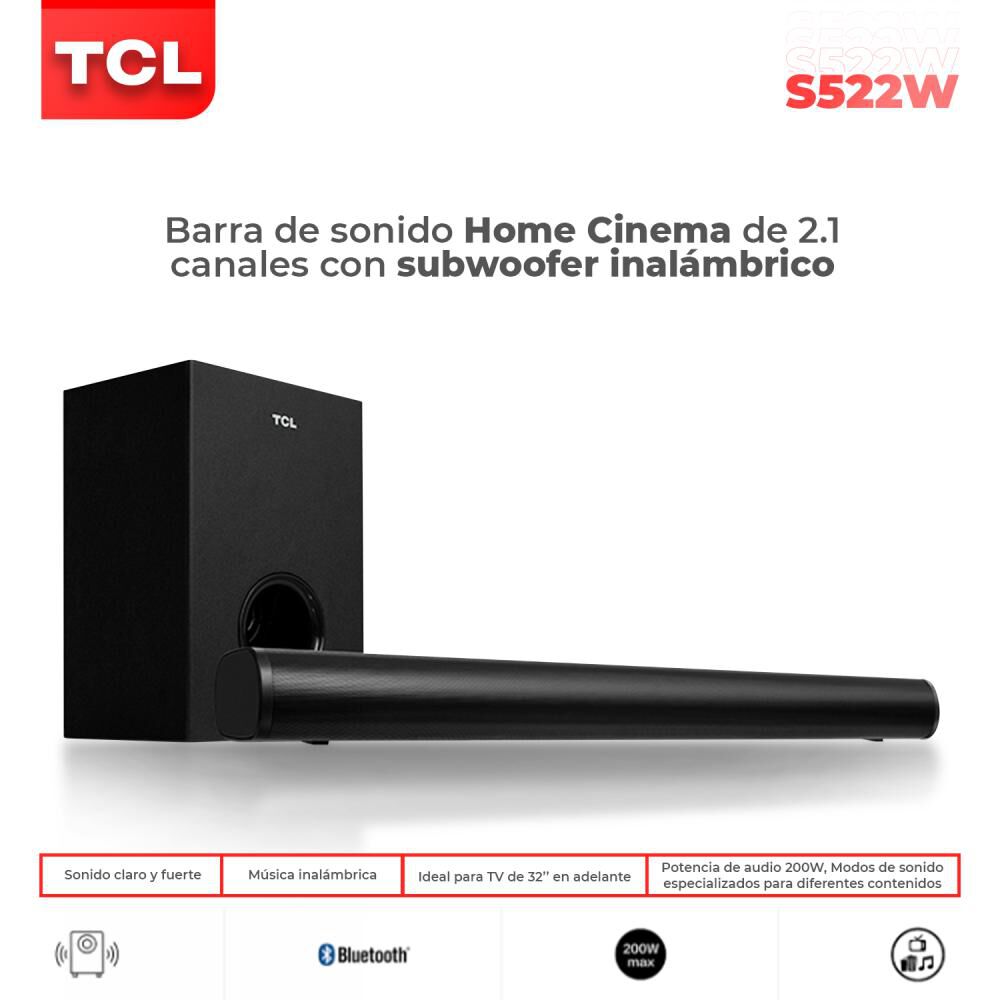 Soundbar TCL S522W 2.1 image number 0.0